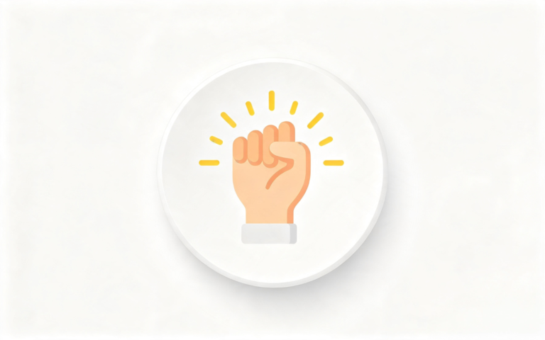 Raised fist icon representing empowerment and staff voice, used to symbolise CQC well-led evidence in the CareKudos platform.